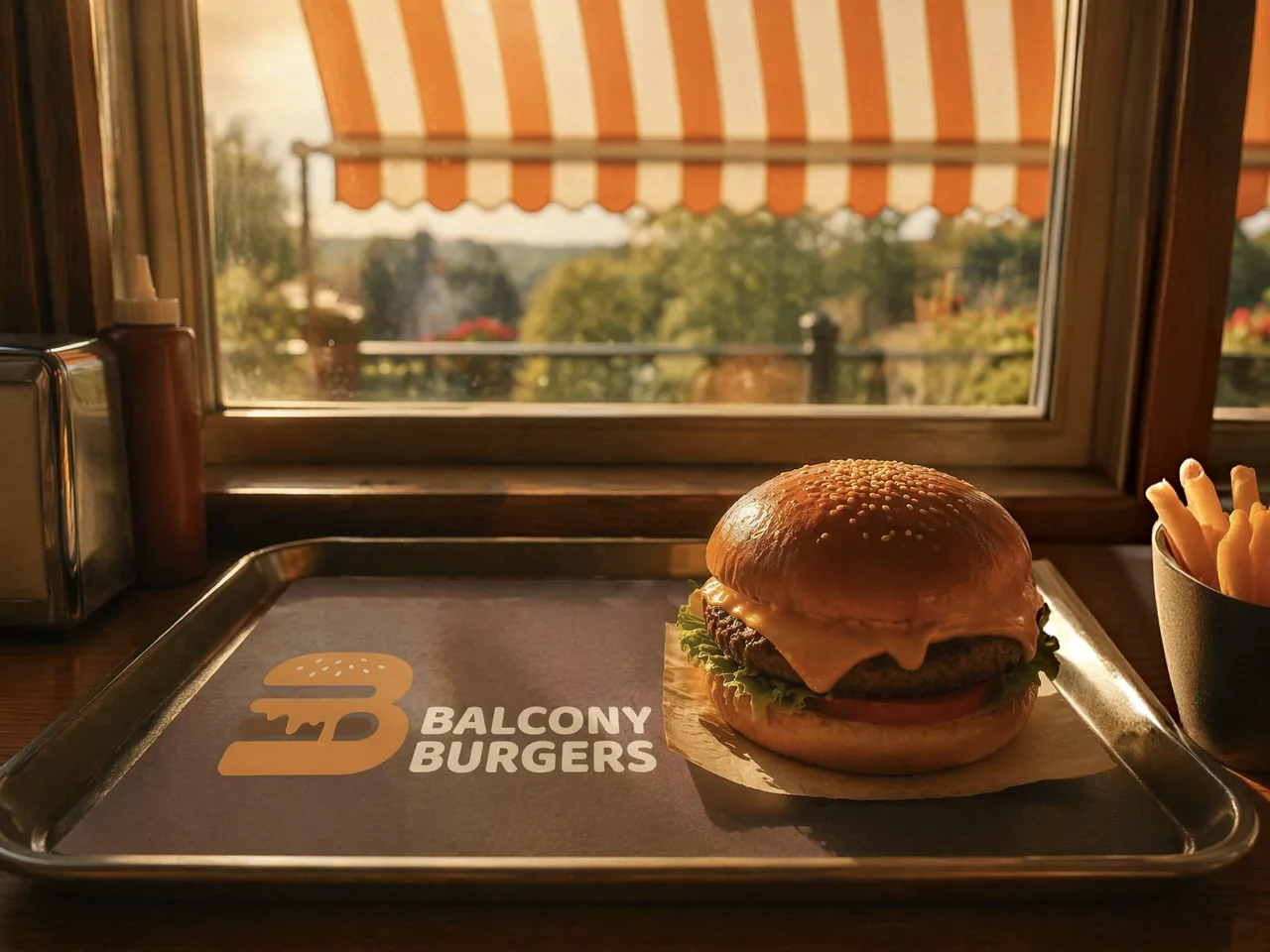 Branded serving tray