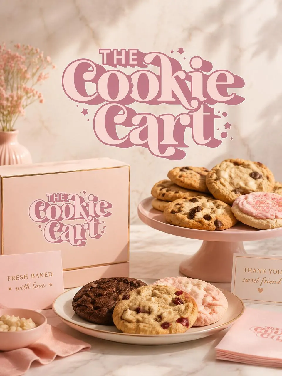 Box & fresh cookies