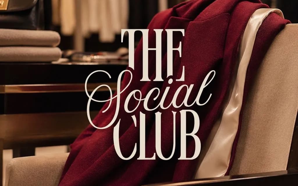 The Social Club, Clothing Label & Store: brand identity and fashion project cover